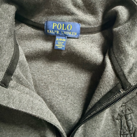 Polo Ralph Lauren Charcoal and White Kids Sweater - Picture 5 of 6